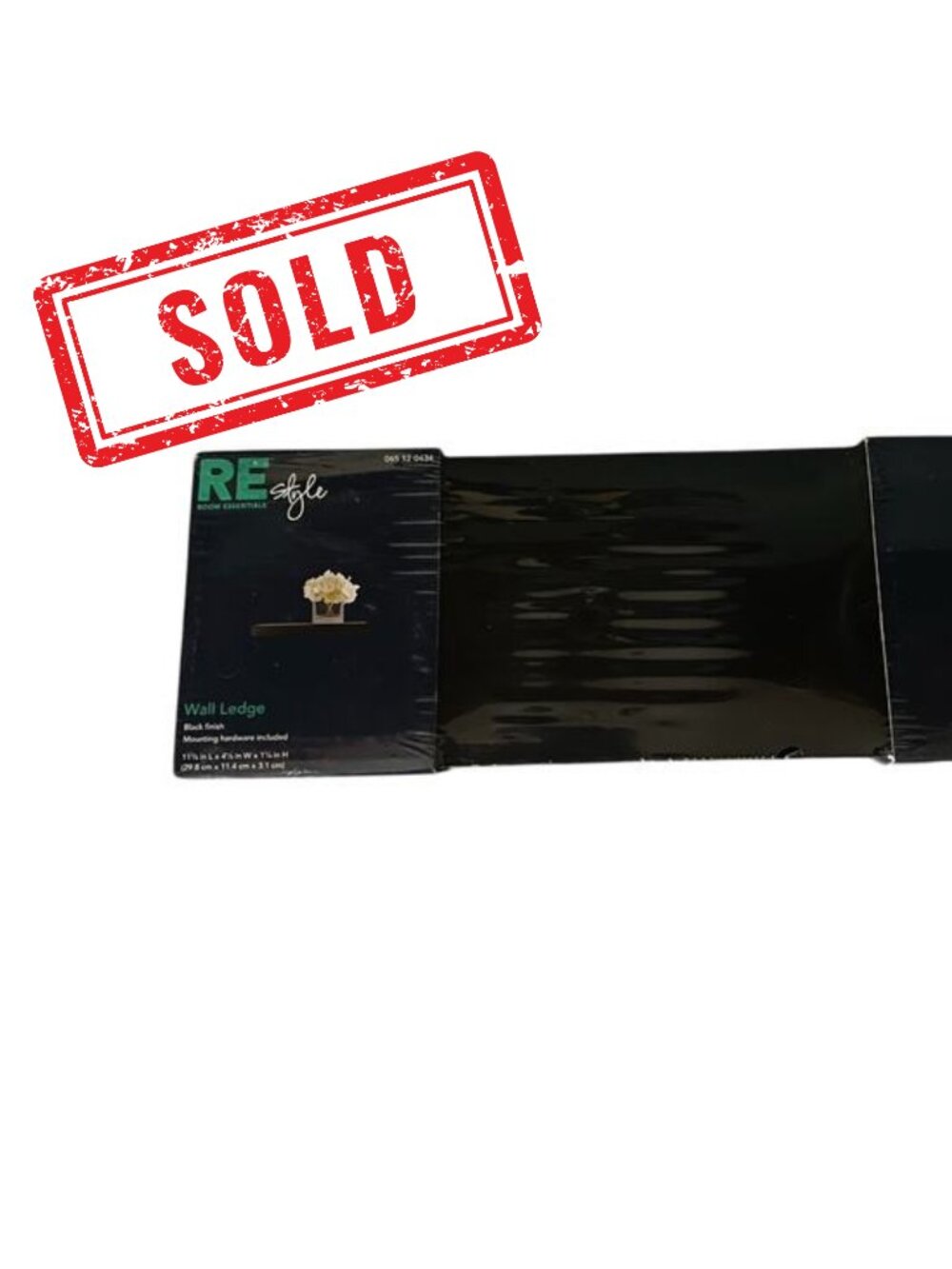 New in Package Black Target Brand Floating Wall Shelf 11.75” x 4.5” x 1.25”